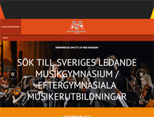 Tablet Screenshot of musikkonservatoriet.com